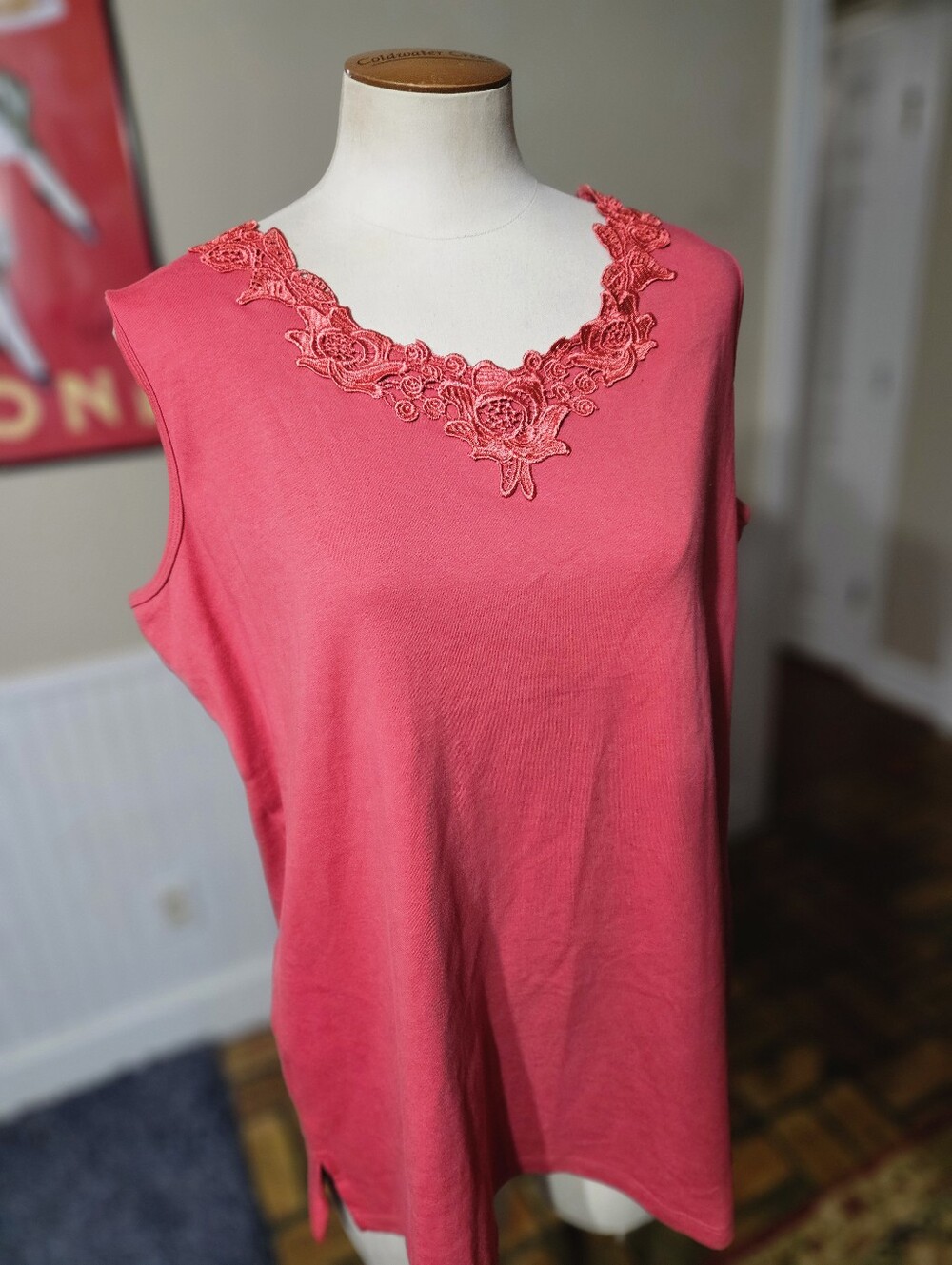 NWT! Alia Floral Neck Top 2X
